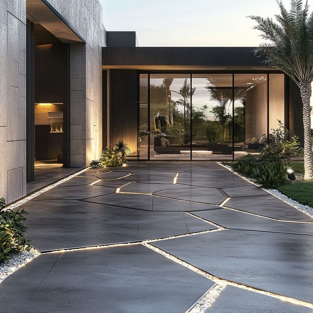 İç ve Dış Mekânlar İçin Taş Halı Uygulama Alanları